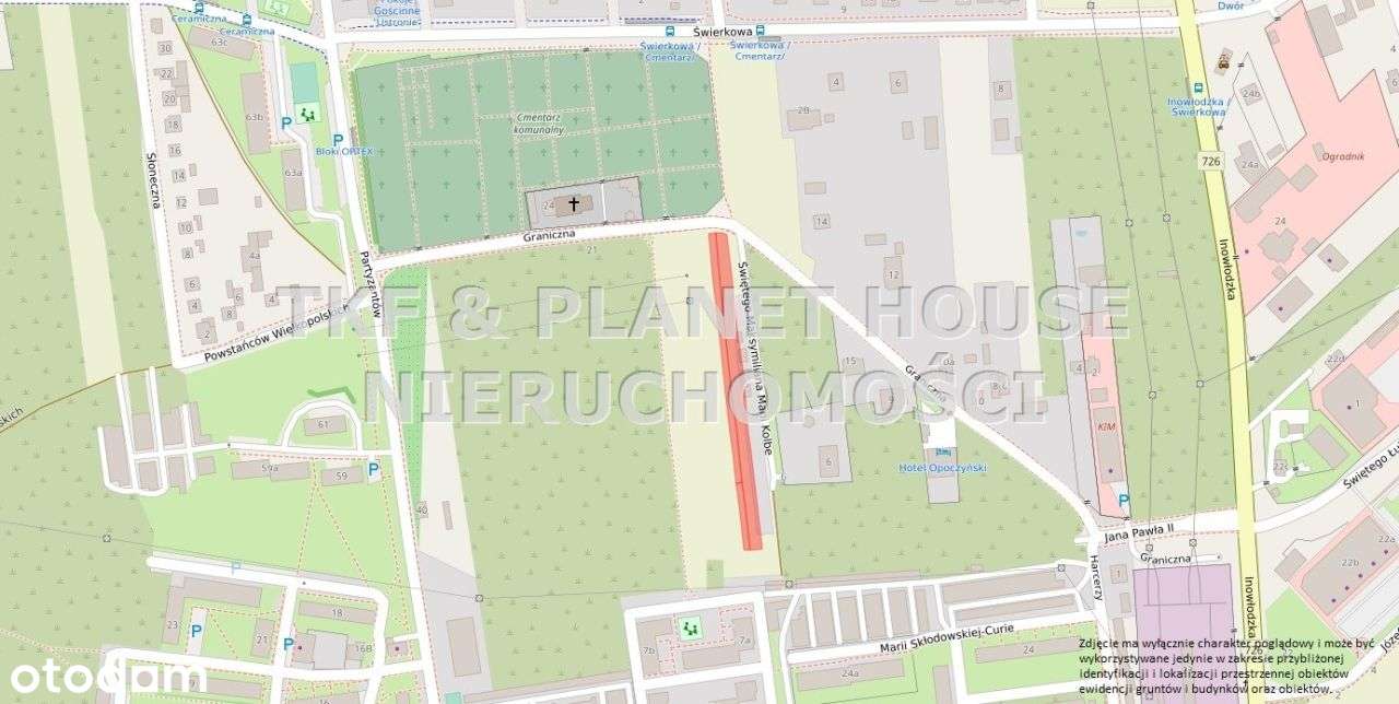 Działka inwestycyjna 3547m2 w centrum Opoczna - Pełny obrazek: 4/4