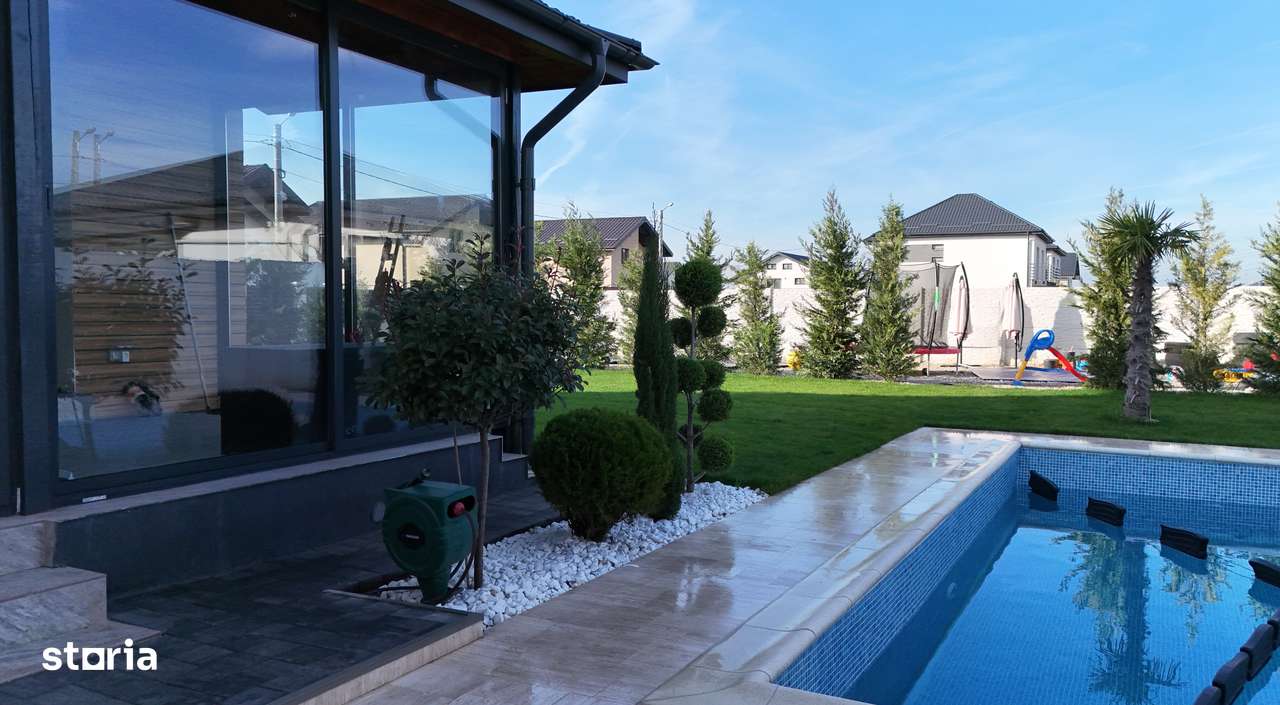 Casă modernă de vânzare / Piscină - Comuna Berceni - 5 camere - 800 mp - Imagine principală: 5/20
