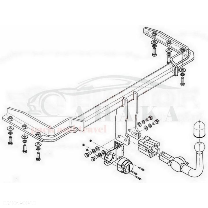 Hak Holowniczy Wypinany Automat Do Daewoo Tacuma 2000-2009 - 3