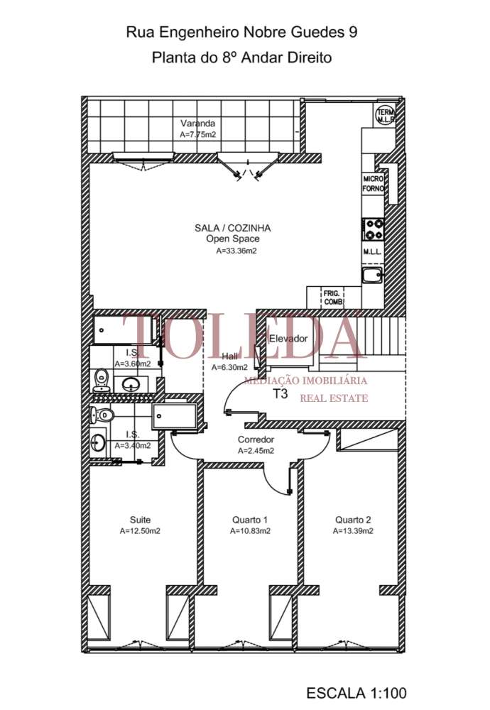 Apartamento T3 Remodelado em Benfica com terraço-36