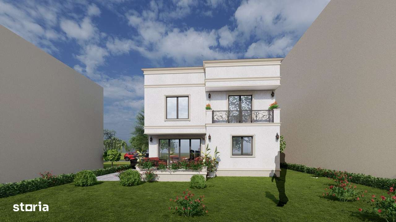 Vila Neoclasica zona CENTRALA Otopeni curte 500m2-6