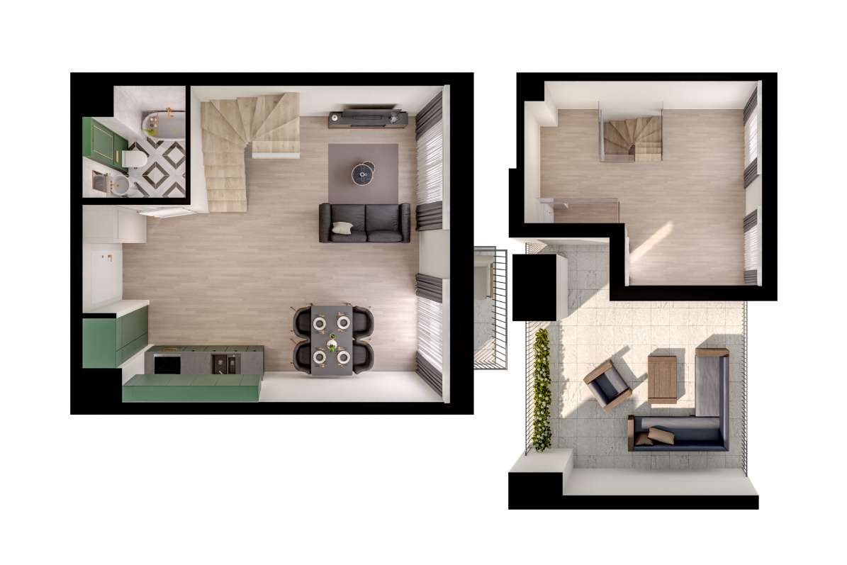 3-pokojowe z ogromnym tarasem! Zobacz na żywo! Poznań Podolany - Pełny obrazek: 2/19