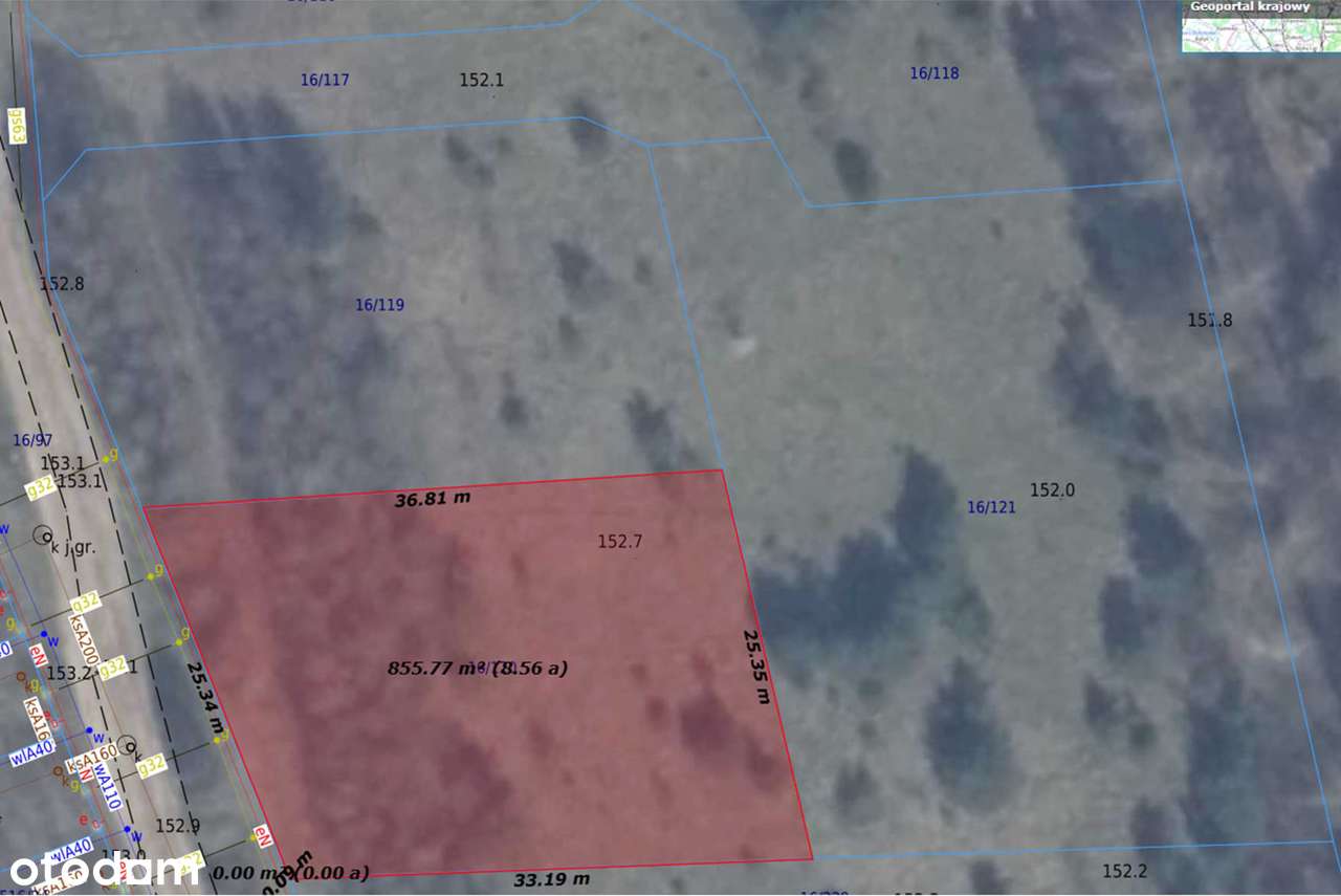 Działki budowlane pod lasem z dostępem do mediów (855, 872 i 1.415m2) - Pełny obrazek: 4/13