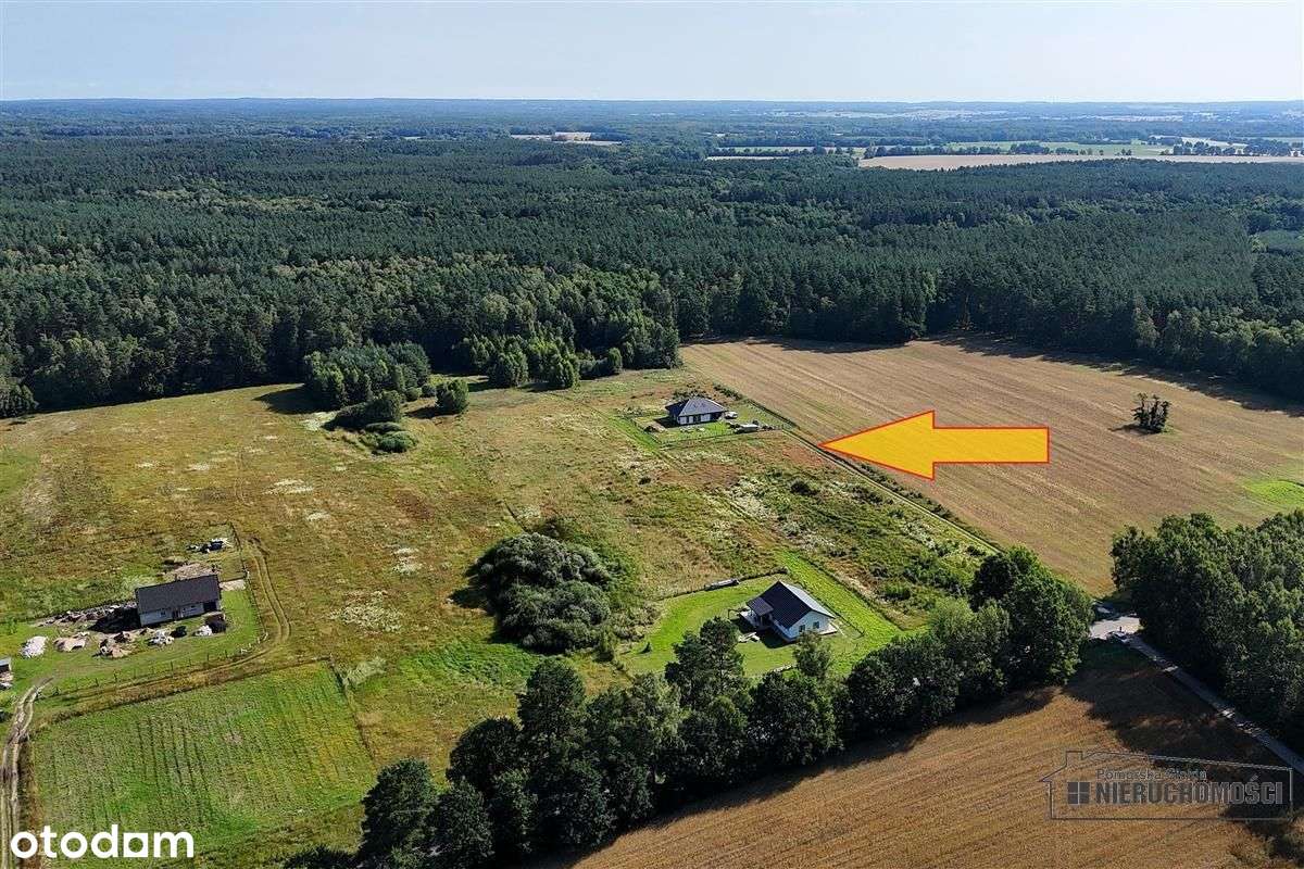 Działka budowlana blisko lasu, obok zabudowań. - Pełny obrazek: 5/20