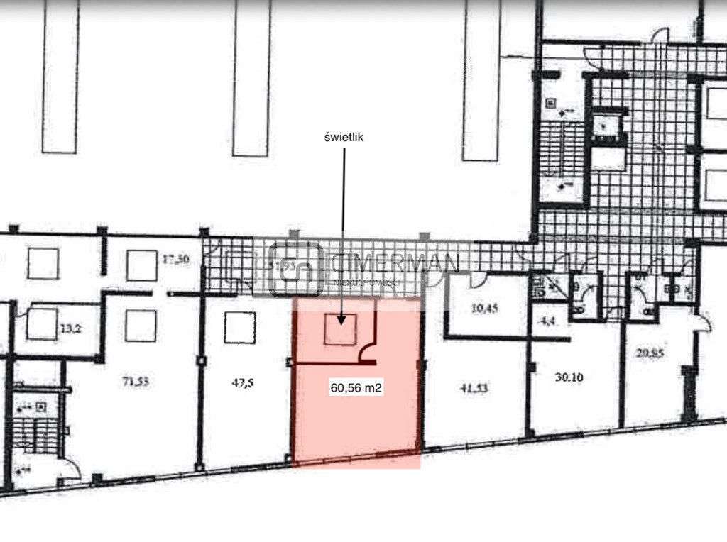 Biuro 61 m2 | open space + gabinet | Lotnicza - Pełny obrazek: 4/4