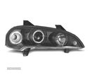 FARÓIS ANGEL EYES CCFL PARA OPEL TIGRA 95-03 FUNDO PRETO - 2