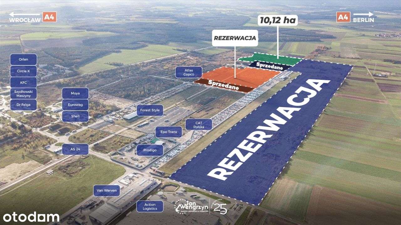 10 ha tuż przy autostradzie A4, MPZP, media, zjazd-5