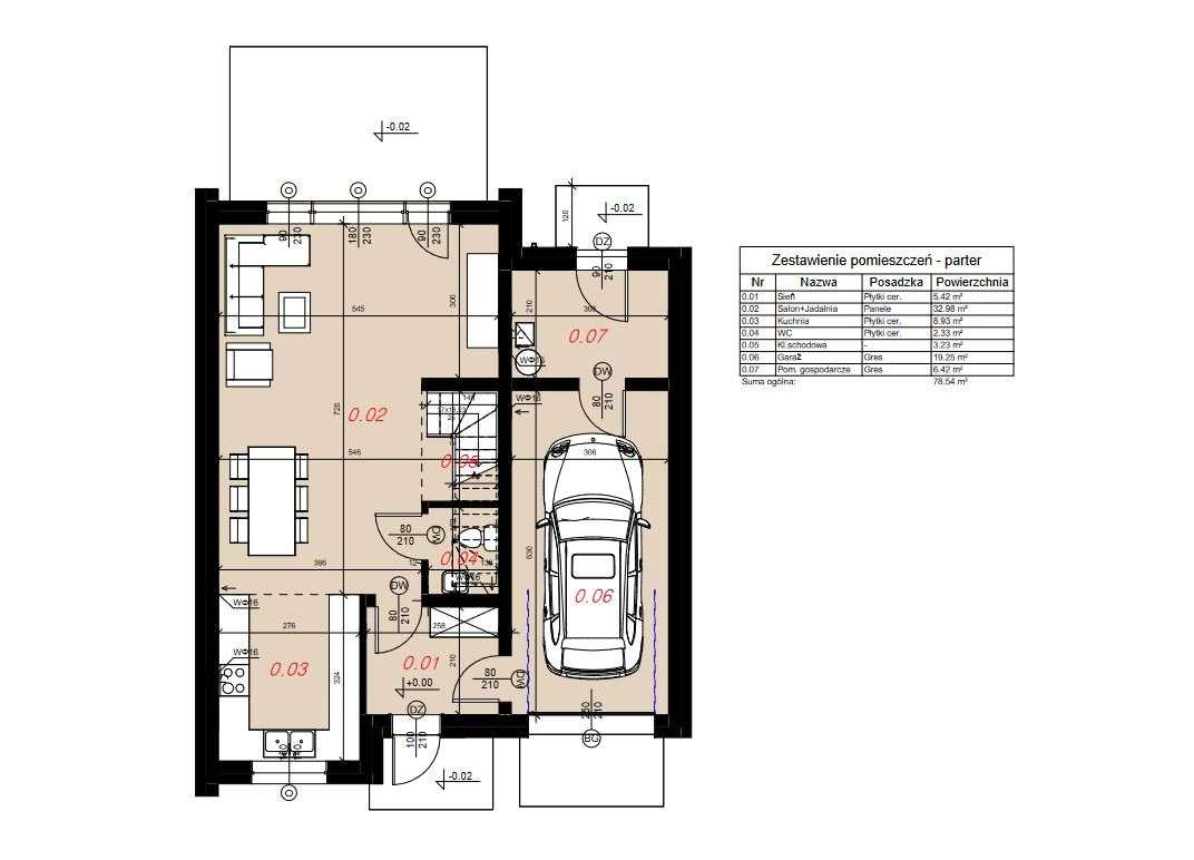 Dom w zabudowie bliźniaczej Dierzążenko - 133 m2 - Pełny obrazek: 4/6