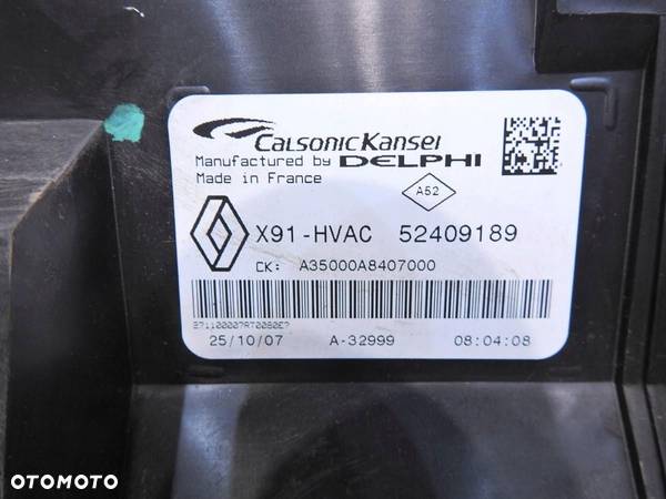 NAGRZEWNICA KLIMA RENAULT LAGUNA III 2.0 DCI X91-HVAC 52409189 - 7