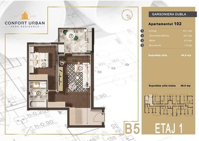 Apartament tip studio, Sos Salaj, Rahova-8