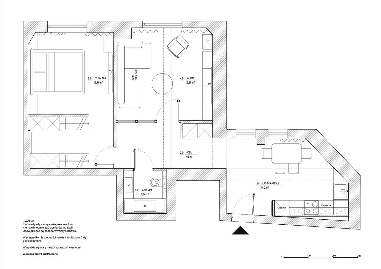 Na sprzedaż 2-pok z oddzielną kuchnią i klimatyzacją w centrum miasta-4