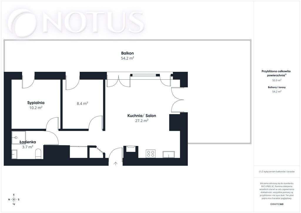 Top flor/Widokowe/Taras/3 pokoje-18