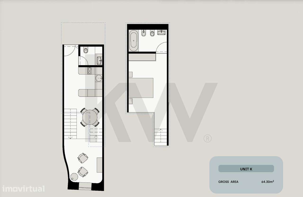 Apartamento T1 com mezzanine em primeira linha de rio | Pescaria River - Grande imagem: 5/16