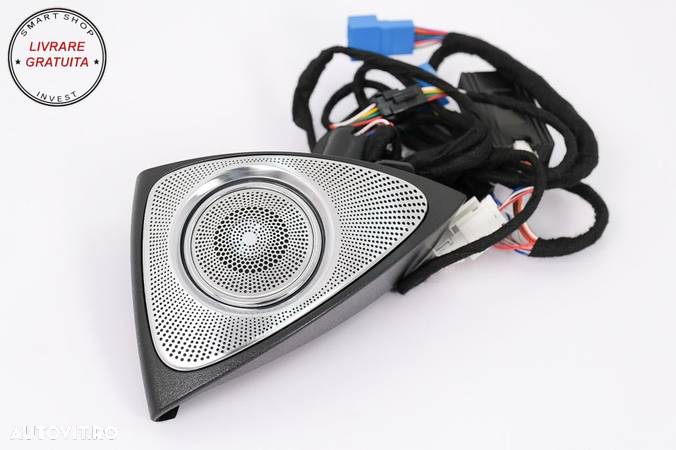 Pachet Grile de aerisire Ornament Difuzor Tweeter LED rotativ 3D cu 64 culori Merc- livrare gratuita - 10