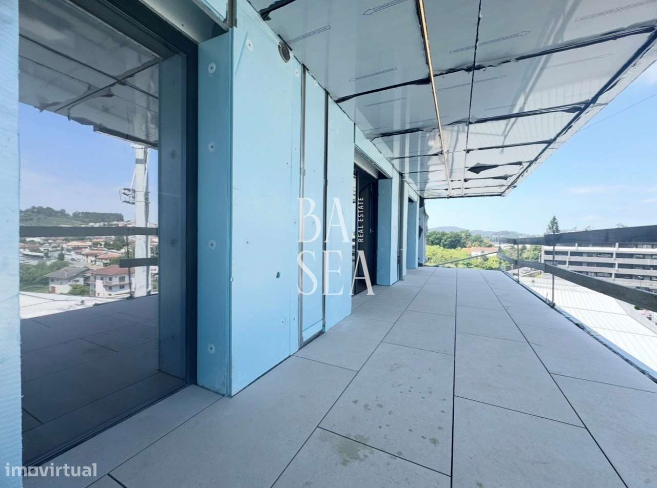 Apartamento T3 condomínio fechado  terraço em Celeiros Braga-17