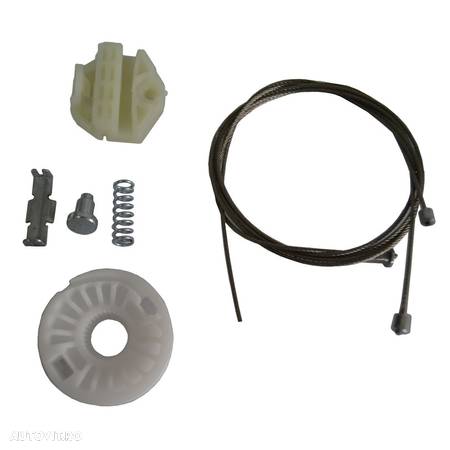 Kit reparatie macara geam fata Opel Astra G (T98) 01.1998-08.2009 electrica usa spate partea stanga/dreapta (cablu role si suport geam) , 1 set. - 1