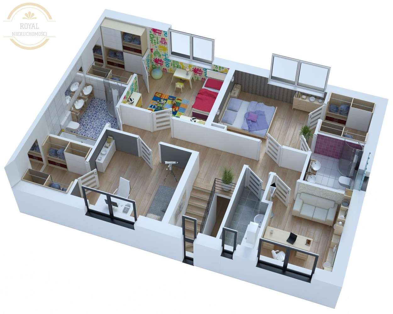 Bliźniak na dużej działce, garaż dwustanowiskowy - Pełny obrazek: 4/5