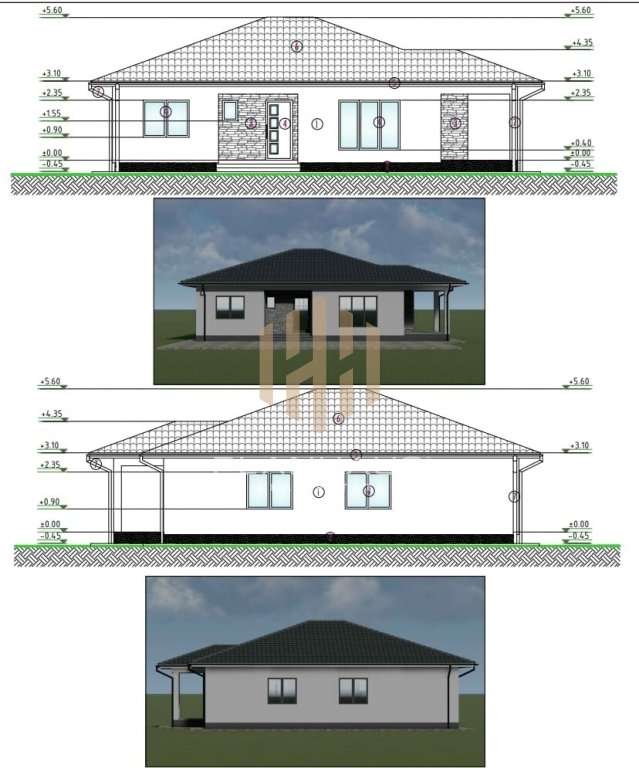 Casă pe parter la roșu zona Castel Transilvania, teren 3,5 ari – p - Imagine principală: 2/4