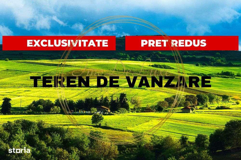 Teren intravilan in Valcele, 1400mp, front 20 ml, zona centrala - Imagine principală: 1/7