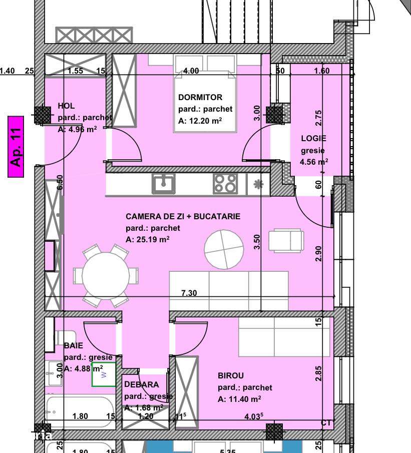 COMISION ZERO – Centrul Vechi – PROIECT NOU – apartamente cu 3 camere - Imagine principală: 4/4