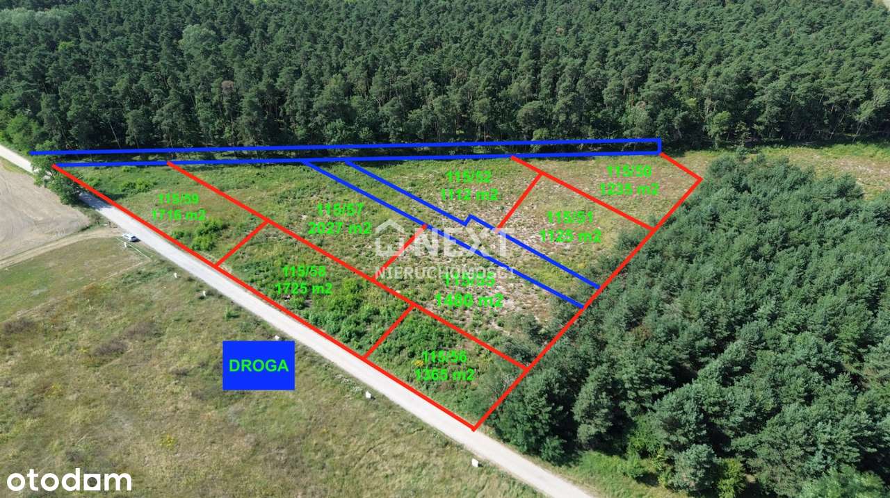 Nowy Podział Działek przy Lesie! Cisza!-8