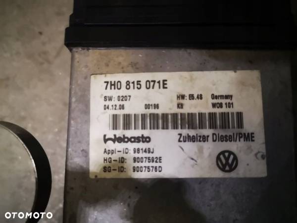 WEBASTO OGRZEWANIE POSTOJOWE VW T5 2.5 TDI - 5