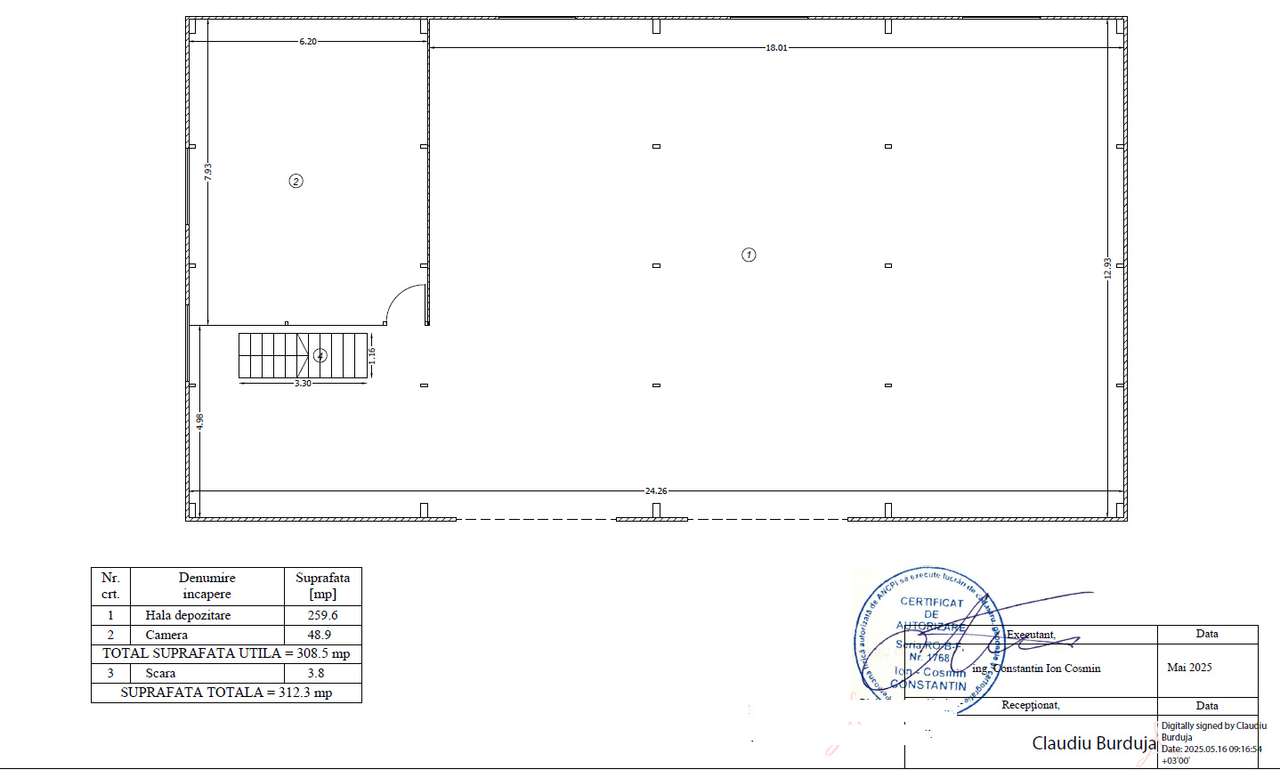 Vanzare Hala Industriala 619mp - teren 985mp - zona Manastire-5