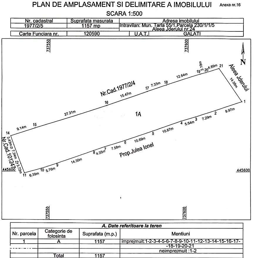 teren pentru casa intravilan in oras, in spate la OMV - Imagine principală: 2/2
