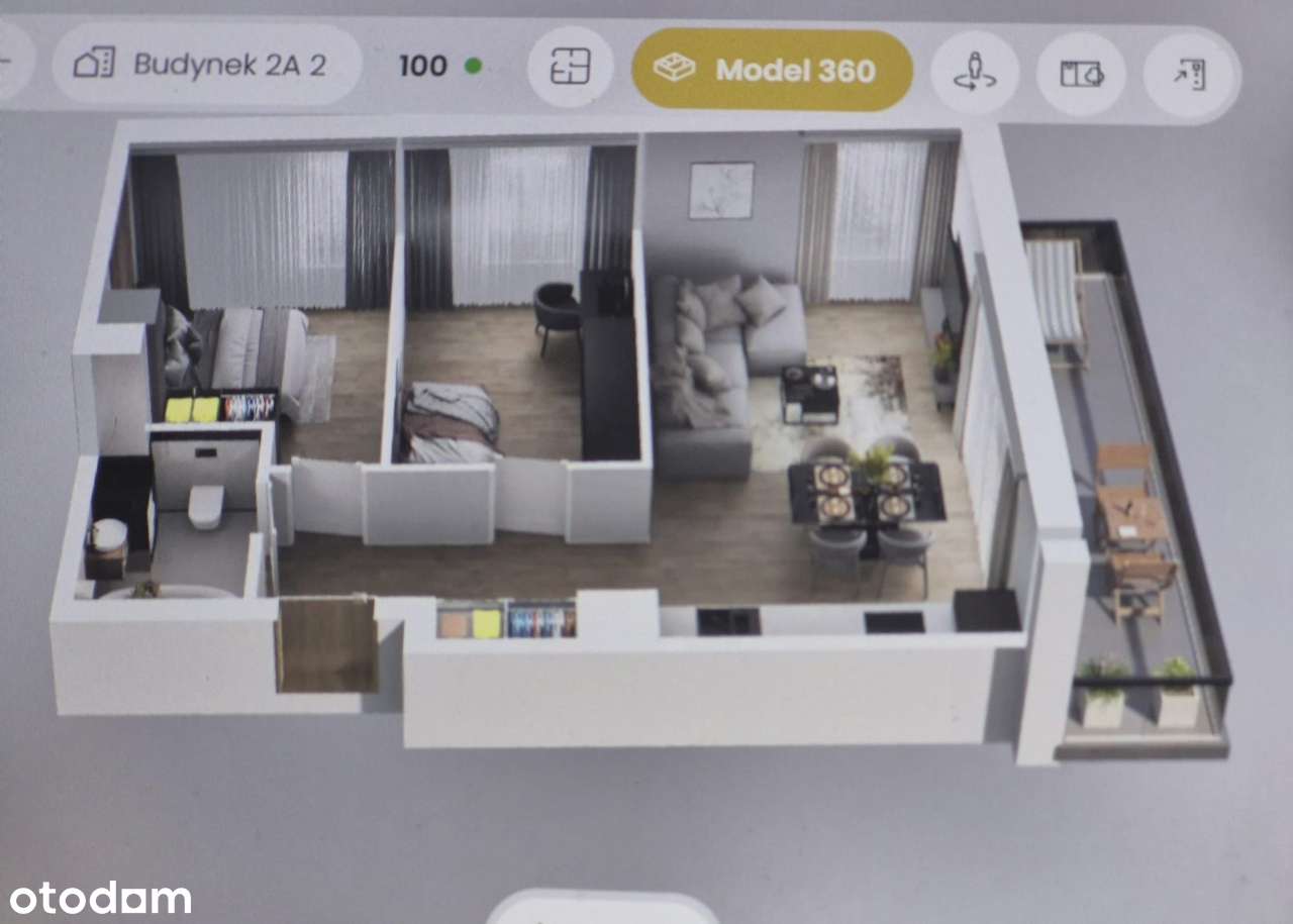 3 pokoje, 8.piętro z miejscem w hali i boksem rowerowym w cenie-1