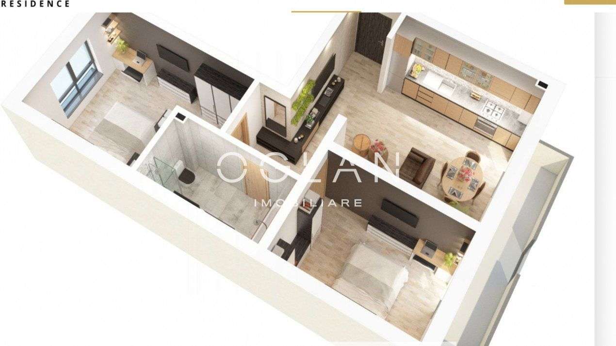 Apartament 3 camere nou, 61 mp utili, Doamna Stanca  0% Comision - Imagine principală: 3/3