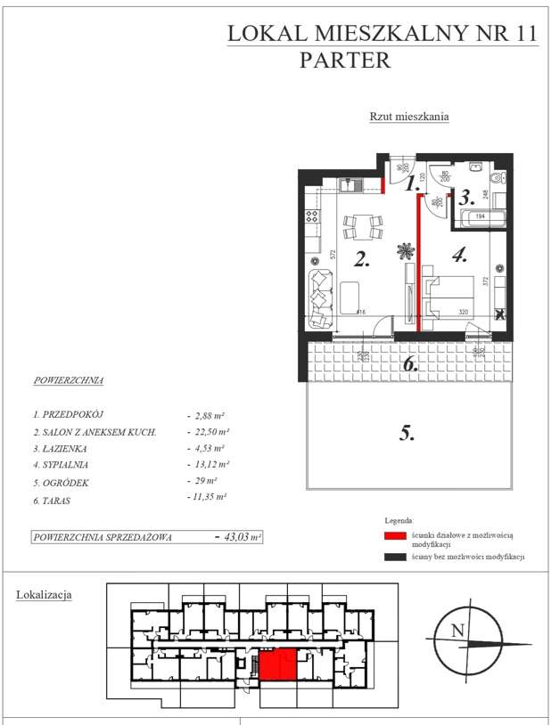 Mieszkanie od dewelopera- Enklawa ul. Szkolna 104C/11 - Pełny obrazek: 2/9