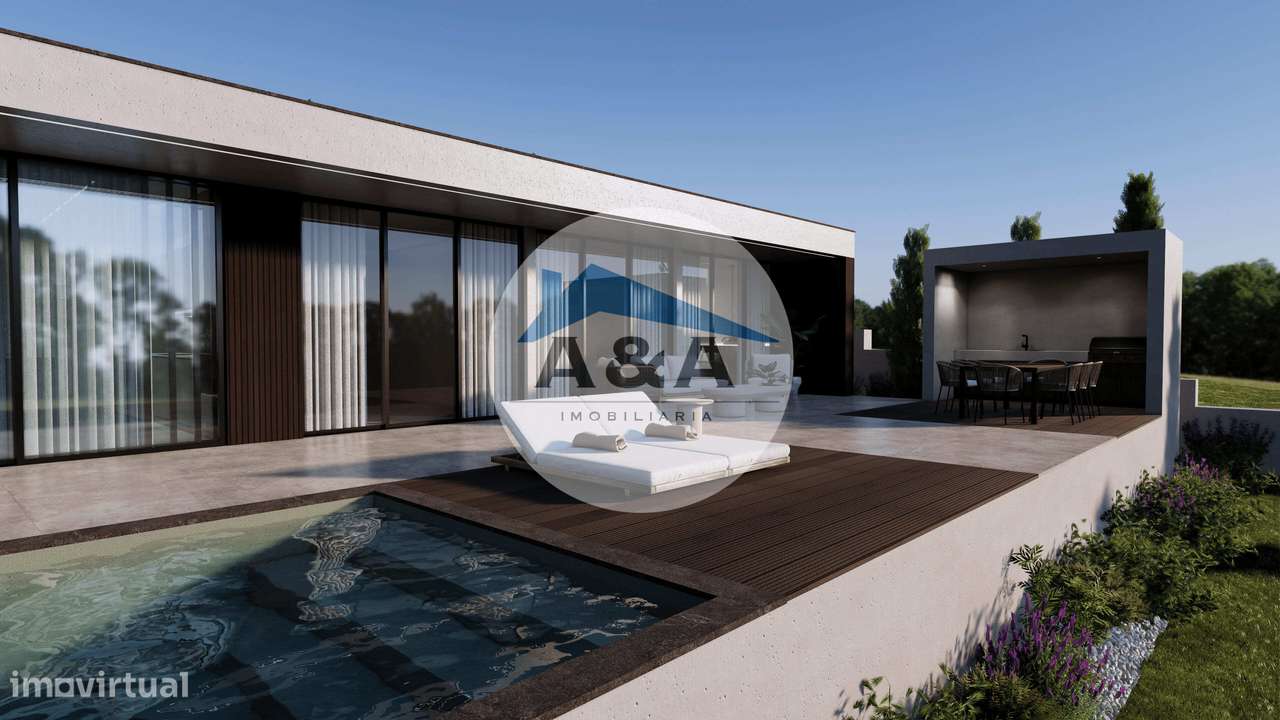 Elegância Térrea com Piscina e Vistas Panorâmicas - Alcobaça-5