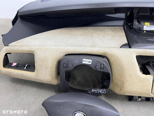 Deska rozdzielcza Citroen C8 Ulysse Peugeot 807 Phedra kokpit konsola z poduszką powietrzną AIRBAG - 6