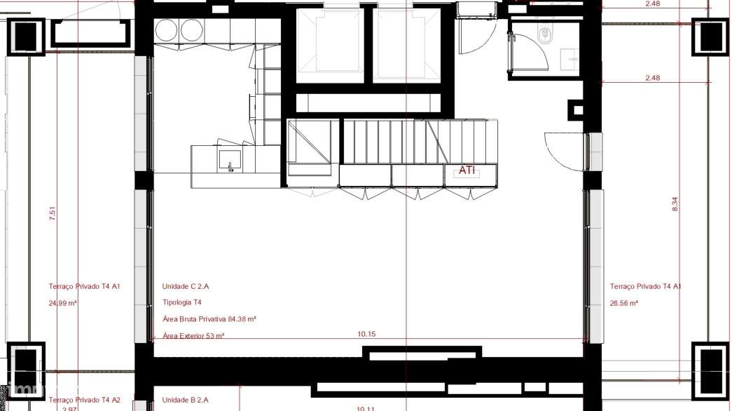 Apartamento T4 Duplex no Empreendimento Antas Atrium, Antas, Porto-47