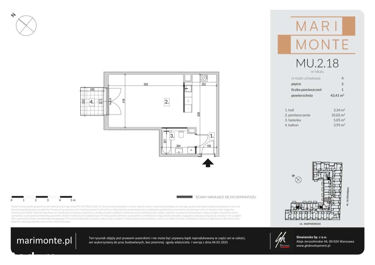 Marimonte  | mieszkanie 1-pok. | M​U.2.18 - Pełny obrazek: 2/8