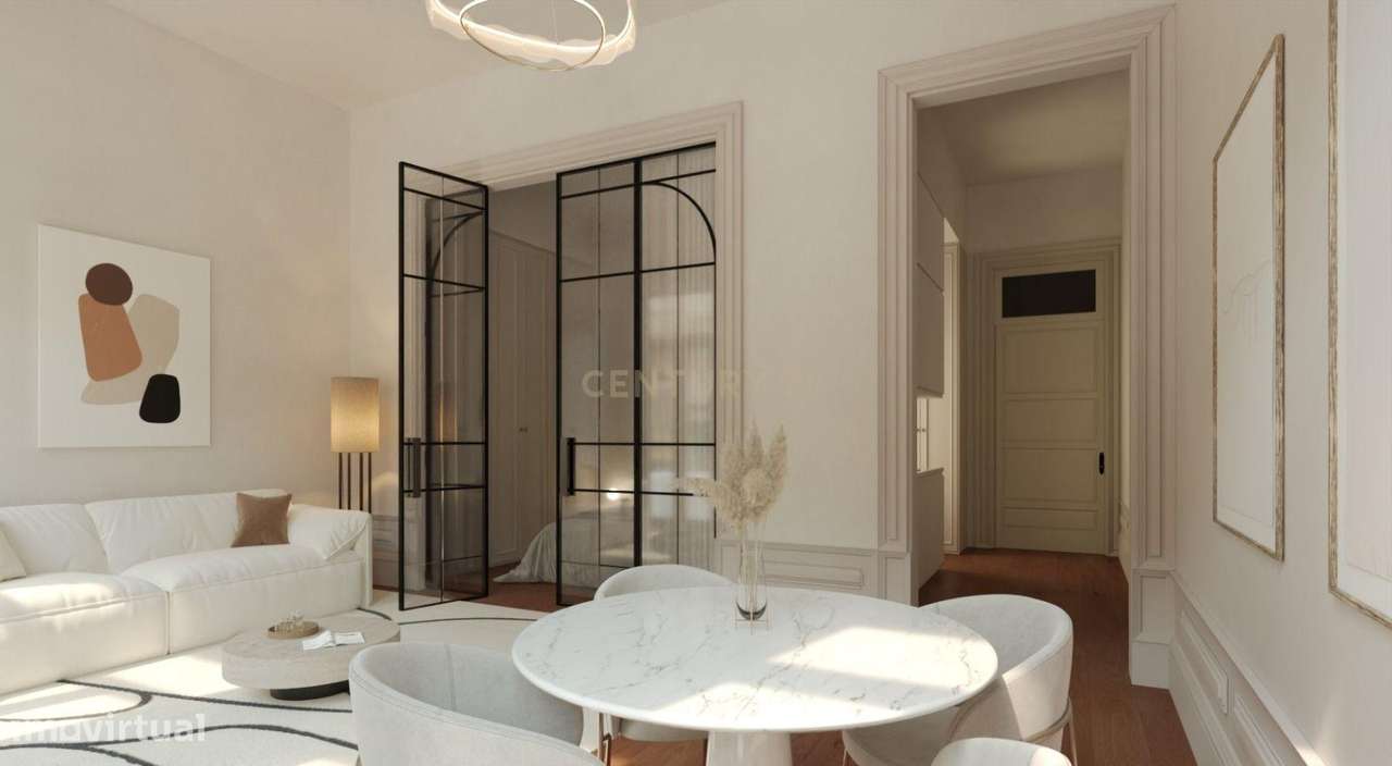 T1 com varanda e jardim no Empreendimento Álvares Cabral 91-7