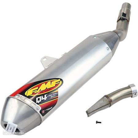 ponteira de escape fmf q4 hex slip-on muffler aluminum honda crf 450 x enduro - 1