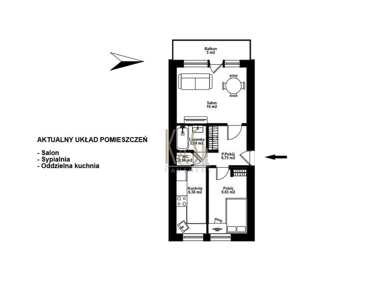 2 lub 3 pokoje przy metrze Stokłosy - duży balkon, Ursynów, 0%-18