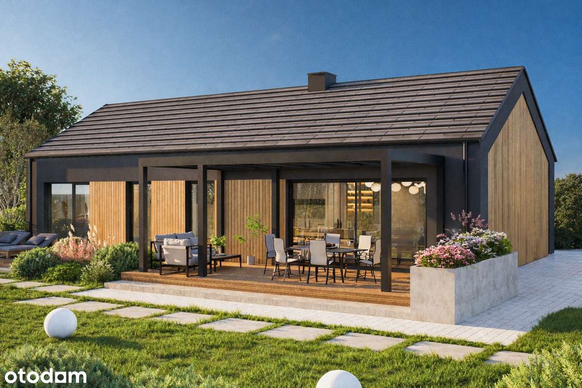 Niepowtarzalny dom w stylu nowoczesnej stodoły –Skopanie, ul. Mielecka-1