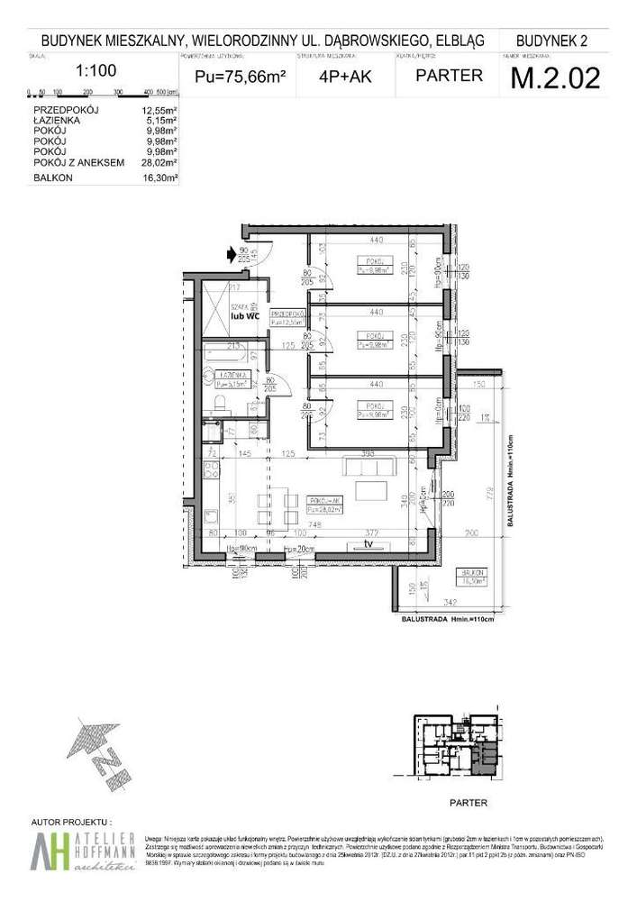 Ostoja Elbląg M2.02 dostępne także 1,2,3 p - Pełny obrazek: 1/6
