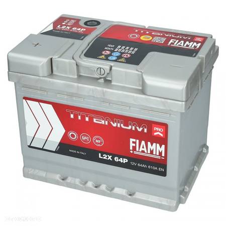 Akumulator FIAMM Titanium PRO L2X 64P 64Ah 610A L+ - 1