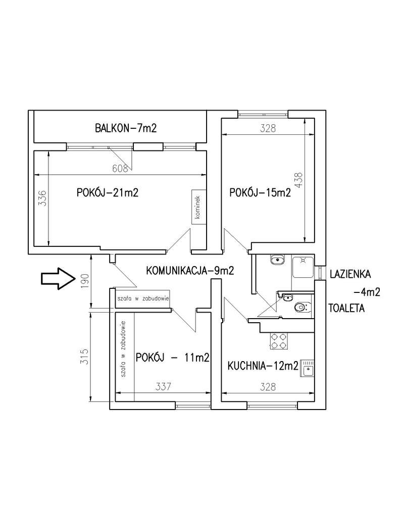 Mieszkanie w Wielopolu pod Nowym Sączem z garażem, piwnicą i działką - Pełny obrazek: 2/11