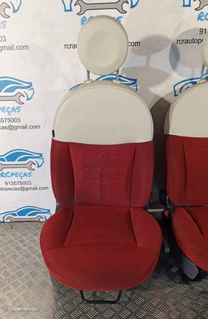 BANCO BANCOS FIAT 500 312 TECIDO AIRBAG QUARTELAS - 9