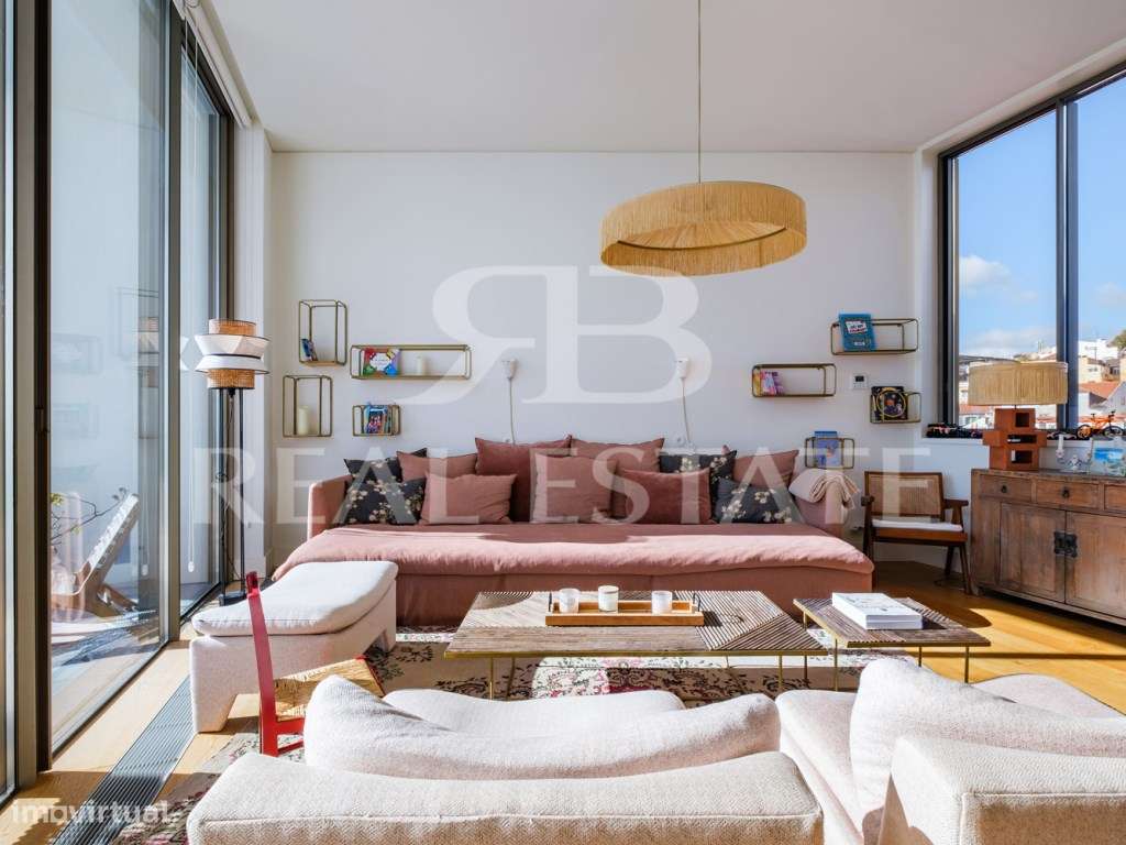 T3 duplex com VISTA + TERRAÇOS + PISCINA + GARAGEM em São Vicente -...-22