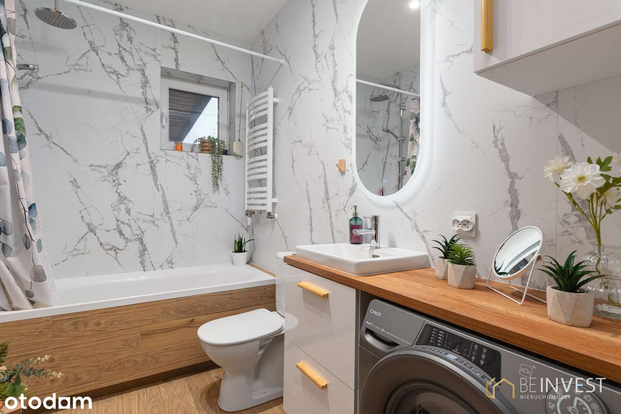 Funkcjonalny dom przy ścianie lasu | Po remoncie | Duża działka-13