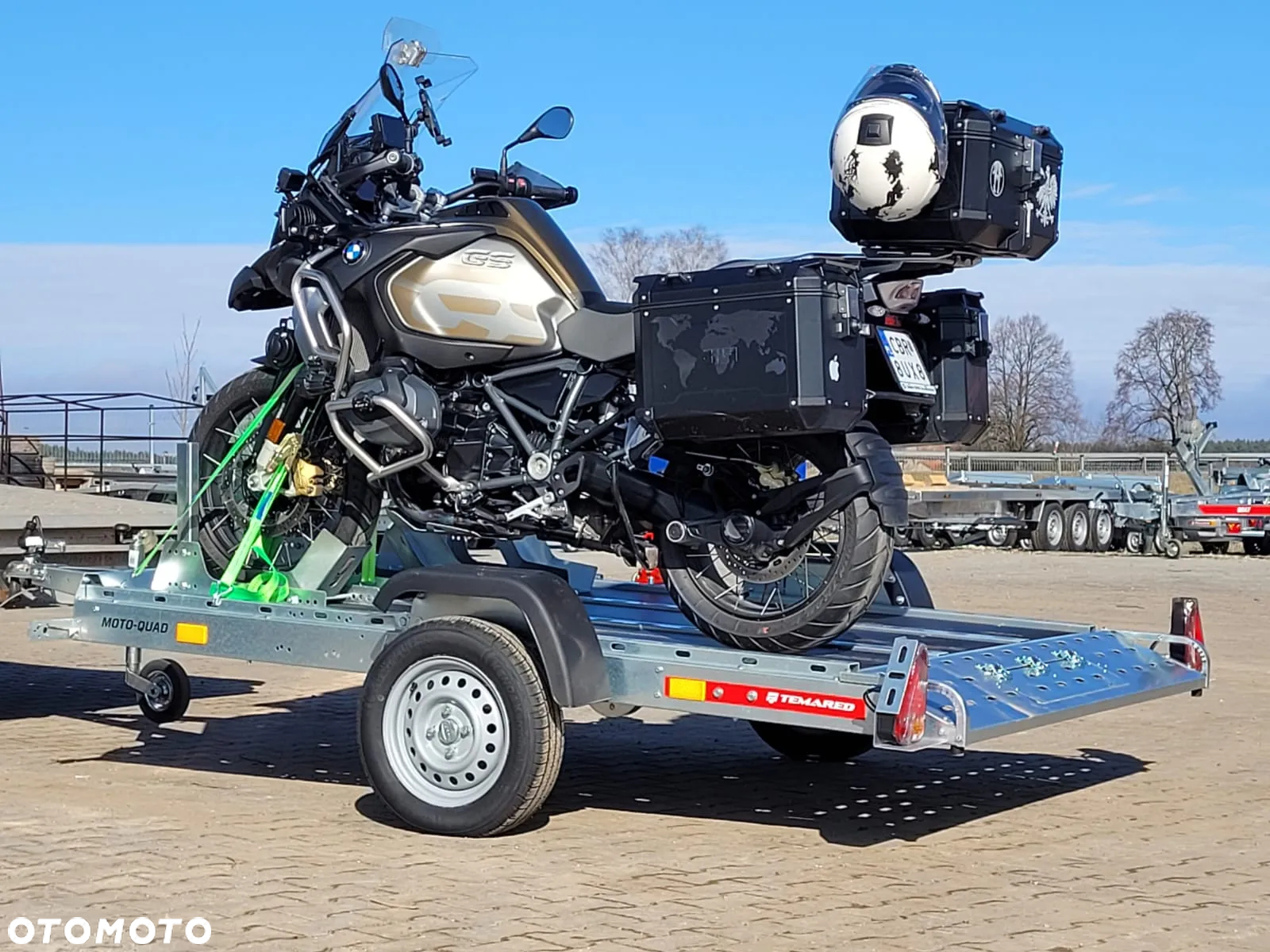 TEMARED DOSTAWA! Przyczepa MOTO-QUAD 2616 wym. 264 x 161cm Solidna przyczepa do przewozu motocykli, UCHYŁ hydrauliczny, DMC 750kg - 34