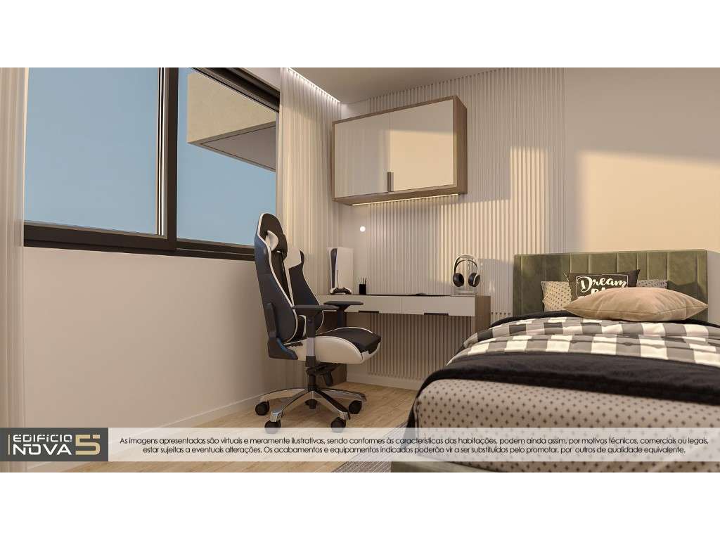 Apartamento T 1 terraço,São João da Madeira-13