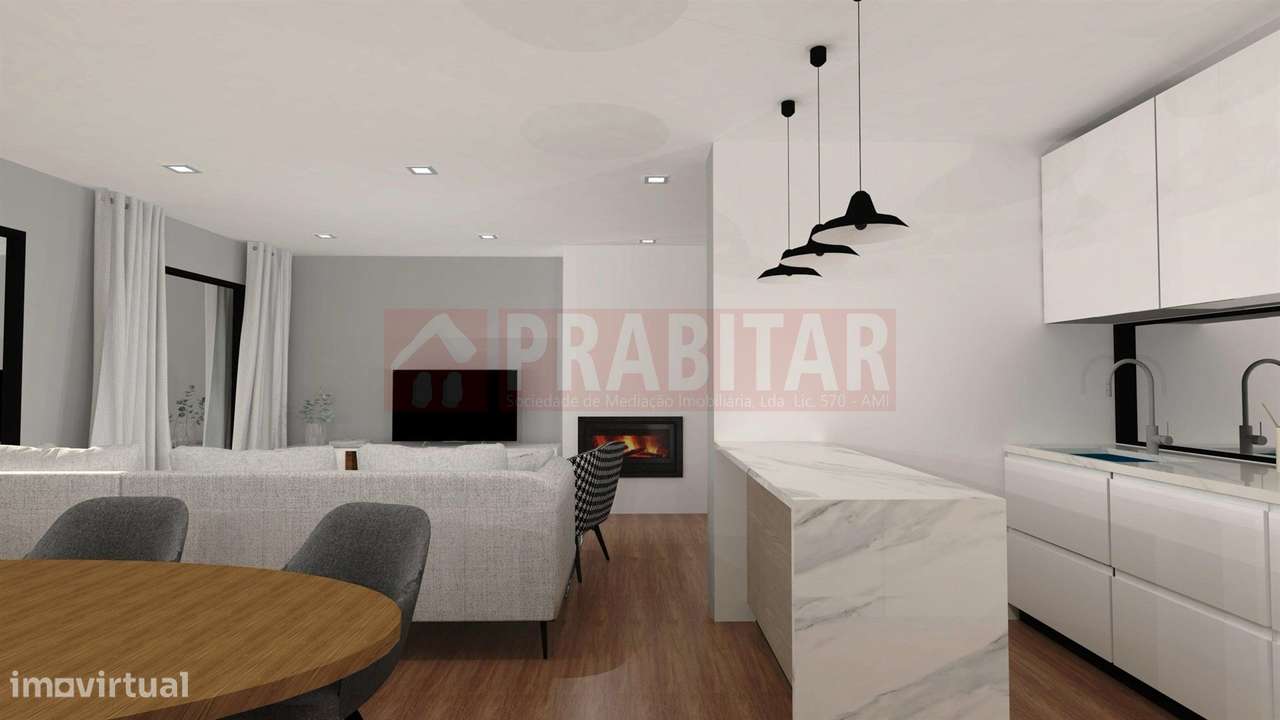 MORADIA TIPO T4 COM GARAGEM e grande terreno plano  NOVA-13