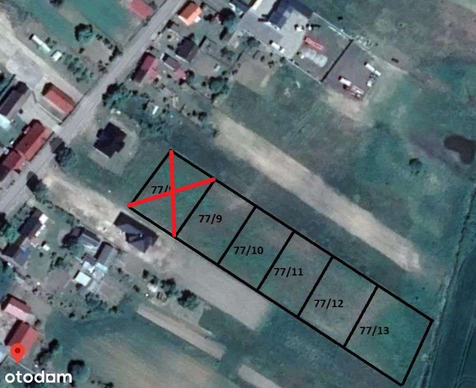 Działki budowlane Gleźno 1261 m2 - Pełny obrazek: 4/5