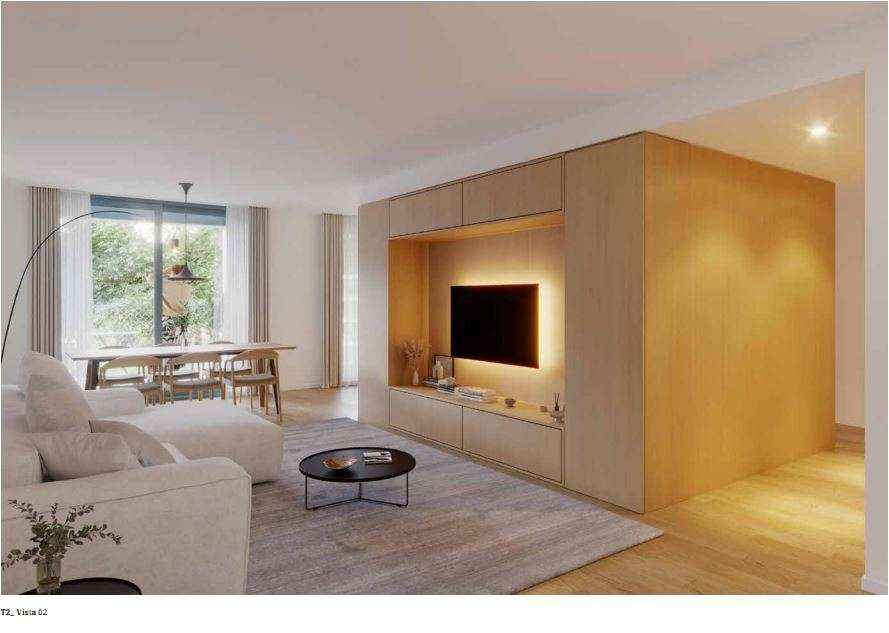 T1 Smart Novo, com varanda e lugar de Garagem, no Empreendimento Lake-5